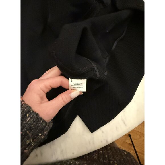 Eileen Fisher Women's Black Wool Blazer Style Waist Jacket Plus Size 1X [jb] - Picture 5 of 6